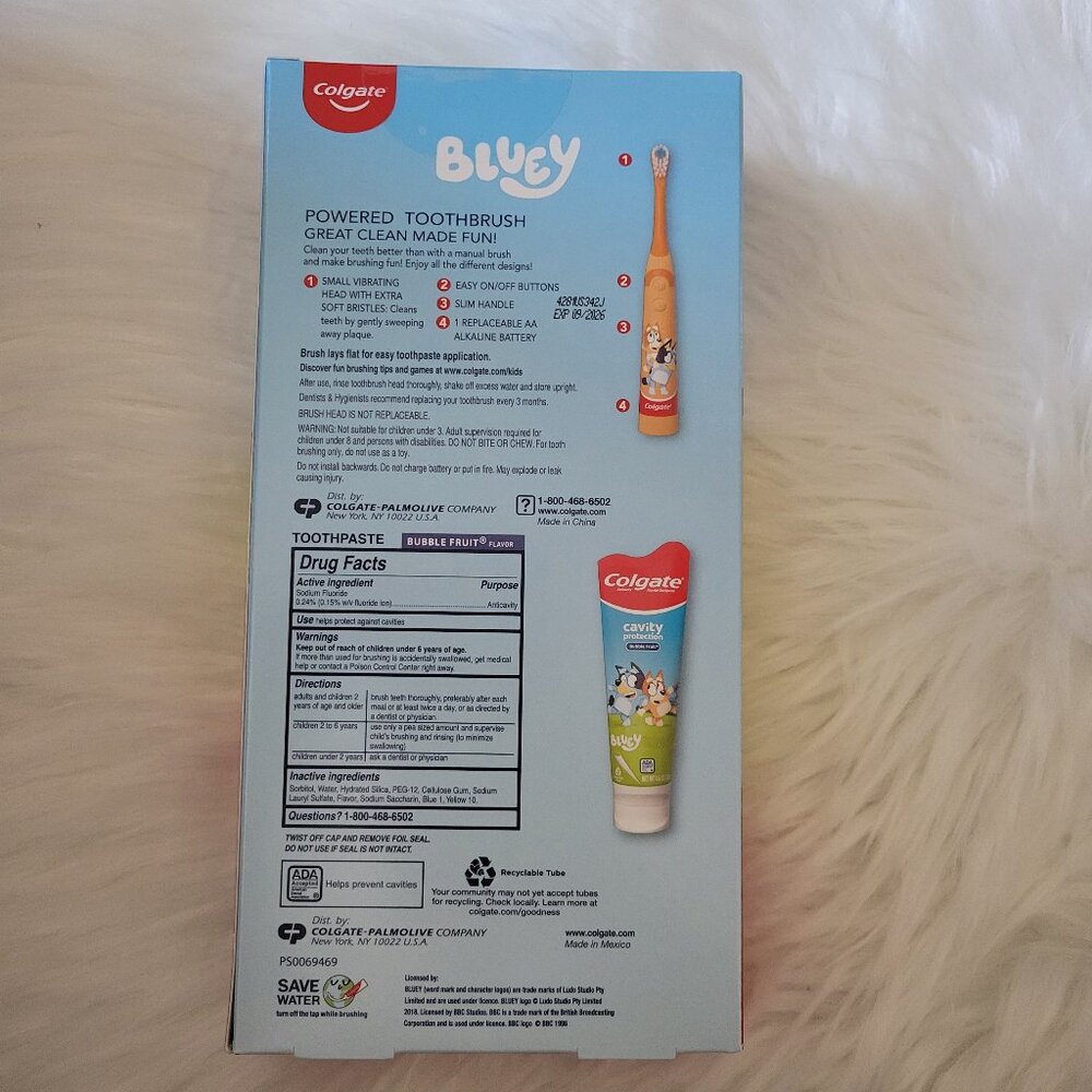 Colgate Kids Bluey Toothbrush & Toothpaste Gift Set - Picture 2 of 7